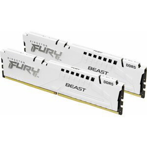 Kingston Fury Beast White 64GB (2x32GB) DDR5 6000 CL40 - KF560C40BWK2-64