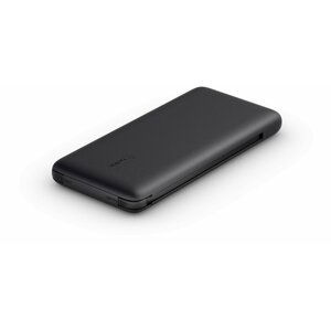 Belkin powerbanka s integrovanými kabely USB-C / Lightning, 10000mAh, PD, 18W, černá - BPB006btBLK