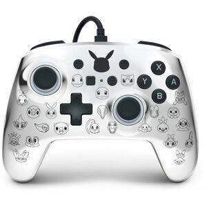 PowerA Enhanced Wired Controller, Pikachu Black & Silver (SWITCH) - 1522785-01