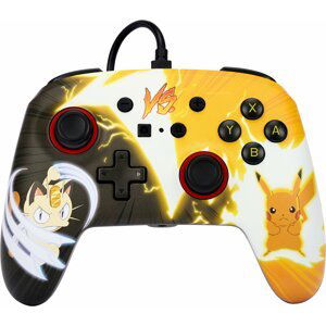 PowerA Enhanced Wired Controller, Pokémon: Pikachu vs. Meowth (SWITCH) - NSGP0039-02