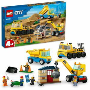 LEGO® City 60391 Vozidla ze stavby a demoliční koule - 60391
