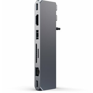 Satechi Pro Hub Max, USB4, HDMI 4K 60Hz, USB-A3.0, micro/SD, Ethernet, USB-C, Audio), šedá - ST-UCPHMXM