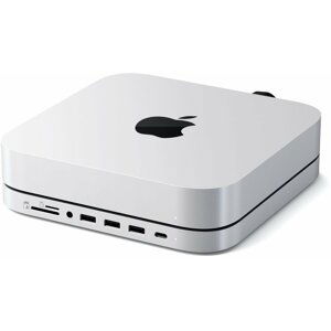 Satechi Aluminium Type-C Stand and Hub for Mac Mini with SSD Enclosure, stříbrná - ST-MMSHS