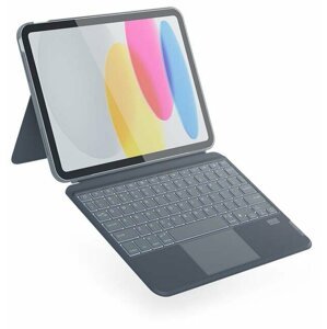 EPICO klávesnice s pouzdrem pro Apple iPad 10,2", Qwerty, šedá - 43811101300011