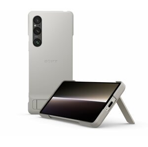 Sony zadní kryt pro Sony Xperia 1 V 5G se stojánkem, šedá - XQZCBDQH.ROW