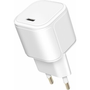 YENKEE GaN síťová nabíječka YAC 3045, USB-C, 45W, bílá - 30021873