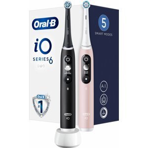 Oral-B iO Series 6 DUO Black/Pink elektrický zubní kartáček - 10PO010436