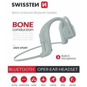 SWISSTEN Bone Conduction, bílá - 51106091