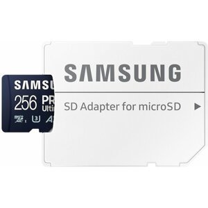 Samsung PRO Ultimate UHS-I U3 (Class 10) SDXC 256GB + SD adaptér - MB-MY256SA/WW