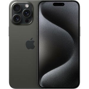 Apple iPhone 15 Pro Max, 1TB, Black Titanium - MU7G3SX/A