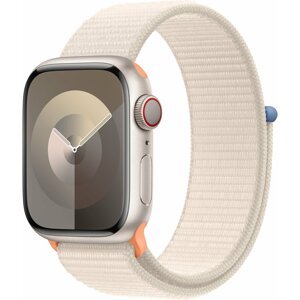 Apple Watch Series 9, Cellular, 41mm, Starlight, Starlight Sport Loop - MRHQ3QC/A