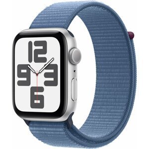 Apple Watch SE 2023, 44mm, Silver, Winter Blue Sport Loop - MREF3QC/A