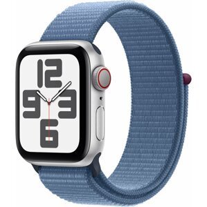 Apple Watch SE 2023, Cellular, 40mm, Silver, Winter Blue Sport Loop - MRGQ3QC/A