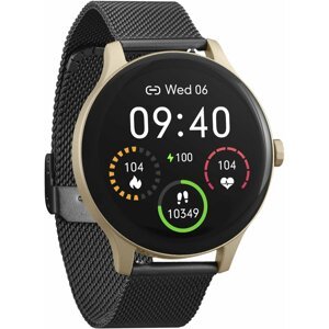 Garett Smartwatch Classy zlato-černá, ocel - 1601032