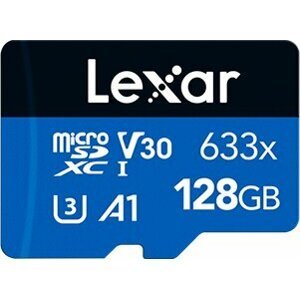 Lexar High-Performance 633x UHS-I U3 (Class 10) Micro SDXC 128GB + adaptér - LSDMI128BB633A