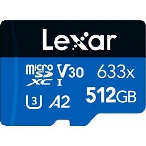 Lexar High-Performance 633x UHS-I U3 (Class 10) Micro SDXC 512GB + adaptér - LSDMI512BB633A