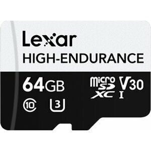 Lexar High-Endurance UHS-I U1 (Class 10) micro SDXC 64GB - LMSHGED064G-BCNNG