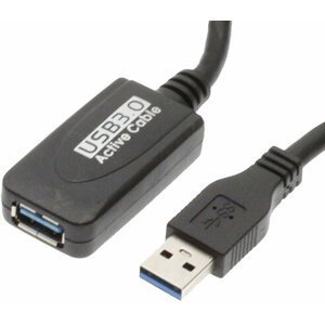 PremiumCord USB 3.0, A-A, 5m repeater a prodlužovací kabel - ku3rep5
