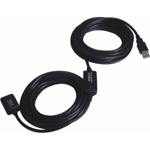 PremiumCord USB 2.0 repeater a prodlužovací kabel A/M-A/F 15m - ku2rep15