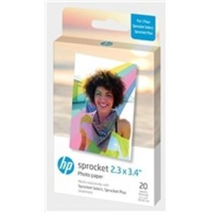 HP Zink Paper Sprocket Select 20 Pack 2,3x3,4"; HPIZL2X320