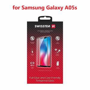 Swissten sklo full glue, color frame, case friendly pro Samsung Galaxy A05s černé; 54501846