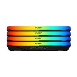 Kingston DIMM DDR4 32GB (Kit of 4) 3600MT/s CL17 FURY Beast RGB, XMP; KF436C17BB2AK4/32