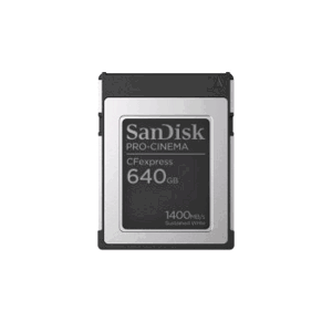 SanDisk PRO-CINEMA CFexpress Type B Card 640 GB up to 1700 MB/s,1500 MB/s; SDCFEC-640G-GN4NN